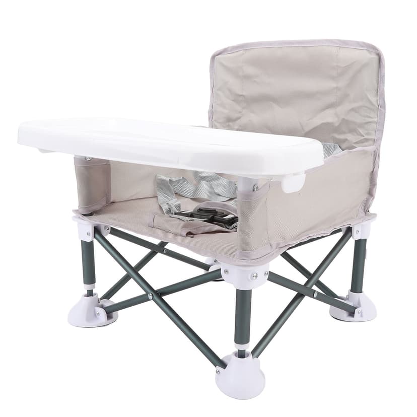 Portable Baby , Travel Booster with Removable Tray Cup Holder Straps, Outdoor Folding Chair for Toddlers, Kids, Boys, Girls Camping, Beach, Lawn Activity Chair