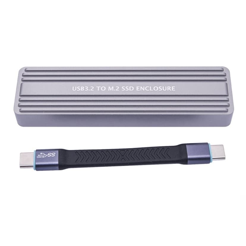 M.2 NVMe NGFF SSD Enclosure USB 3.2 GEN 2 to M.2 SSD 20Gbps Solid State Drive M.2 Case Box for 2230/2242/2260/2280 SSD