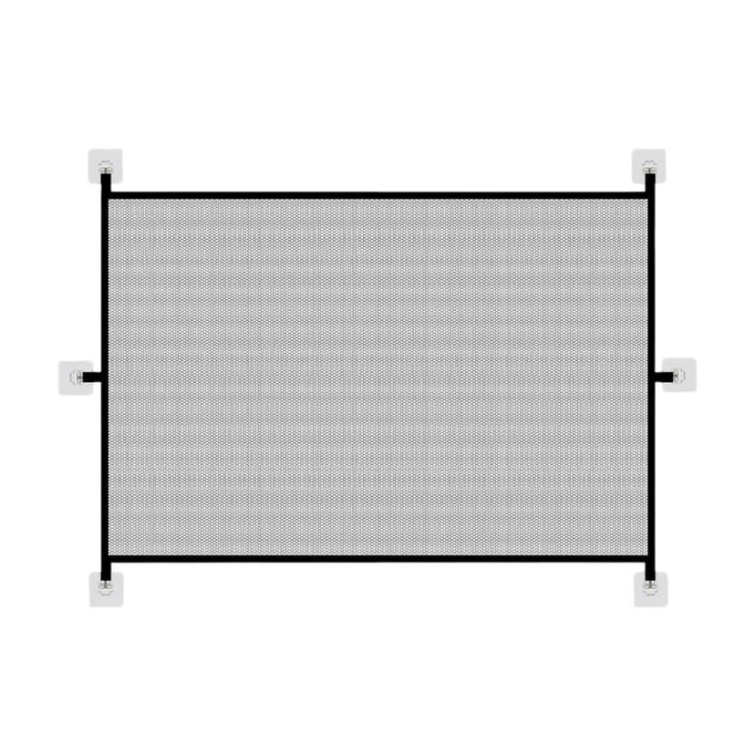 Doorstop for Indoor Living Spaces Durable Mesh Stair Gate for and Kids - Portable Foldable Gate for Stairs and Doorways Easy Setup Indoor Use Pet Barrier