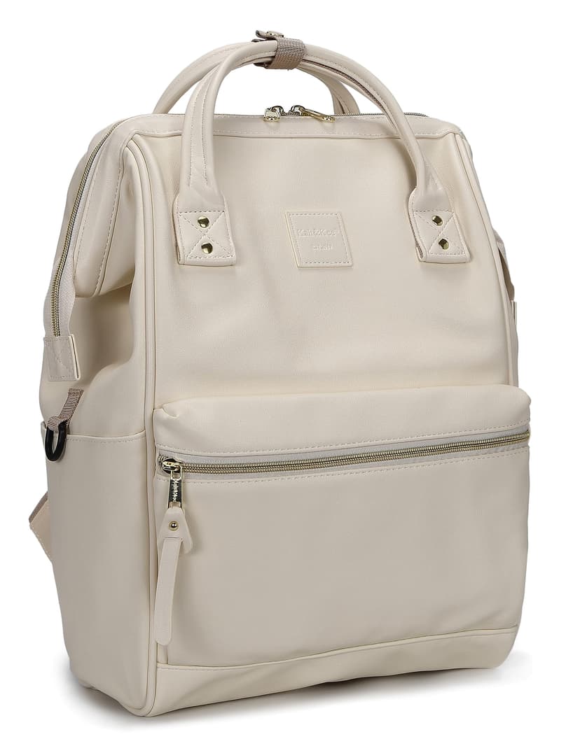 Kah&Kee Leather Backpack for Women and Men 15-inch Laptop Bag | Teacher Professional, Diaper Bag Backpack, Ideal for Work, School, Nurse, College & T
