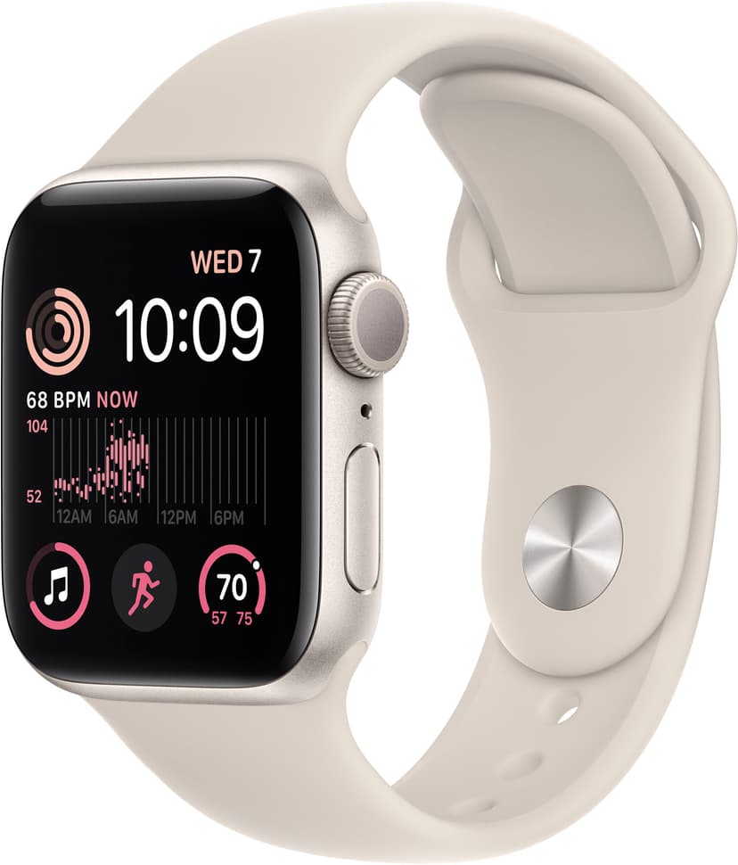 Refurbished Apple Watch SE 2 40mm Starlight Aluminum - Starlight Sport Band 3K596LL/A
