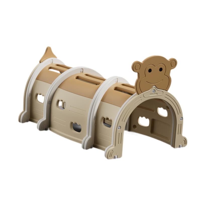 Xuanheng Baby Play Tunnel Arch Tunnel Motor Activity Toy Toddler Crawling Game Tunnel Khaki