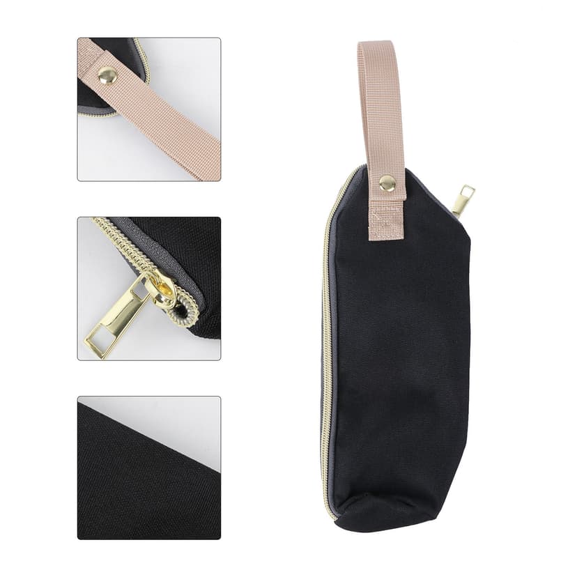 FUEENIRVA 2Pcs Insulated Baby Bottle Carrier Bag Rectangular Nursing Bottle Pouch for Outdoor Use 3x3x9.8in