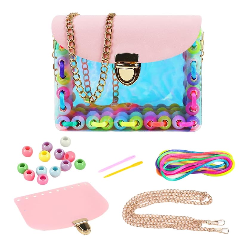 Youkk DIY Colorful And Brilliant Bead Bag Fashionable And Durable Stylish Gift Idea 1Set