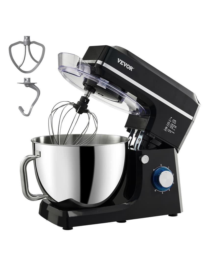 VEVOR Stand Mixer 8.3 QT Electric Dough Mixer 660W 6 + P Speeds Kitchen Food Beater