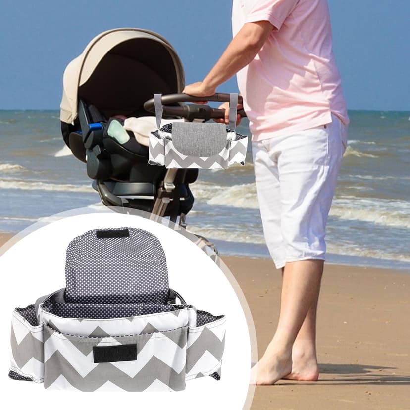 HEALEEP Back to School Travel Diaper Bag Grey 1Pcs