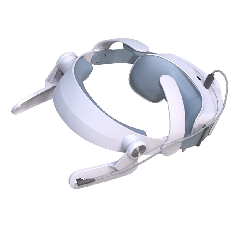T3 Rechargeable VR Head Strap for Meta Quest 3 - 5000mAh Built-in Battery, Intelligent Voltage Stabilization Chip, 360° Wrap & 180° Pressure Relief Design, Soft Breathable Sponge Padding, Ergonomic