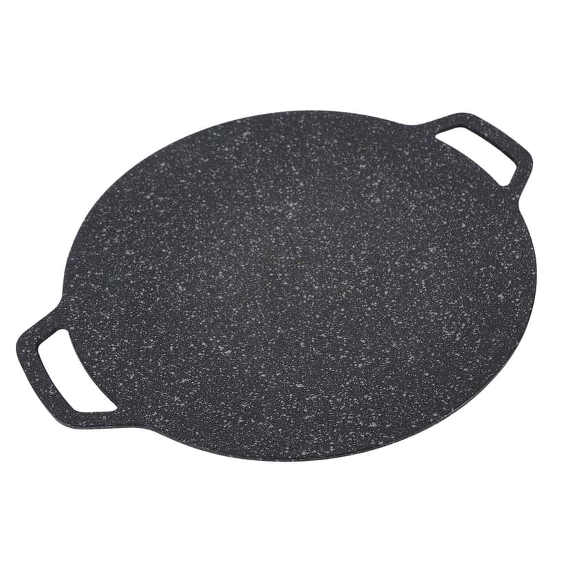 BBQ Grill Pan, Easy Clean Nonstick Barbecue Plate Aluminum Maifan Stone Coating Heat Conductivity For Indoor or Outdoor Grilling 34cm