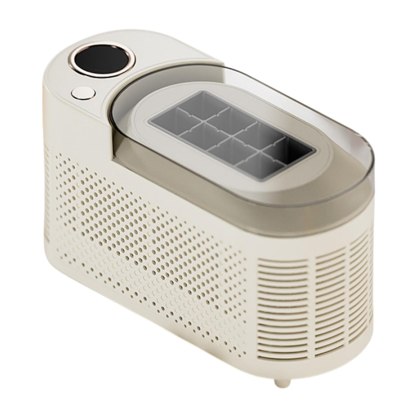 Luzkey Mini Desktop Ice Maker Compact Low Power Ice Machine for Kitchen Home Office Without Power Cable