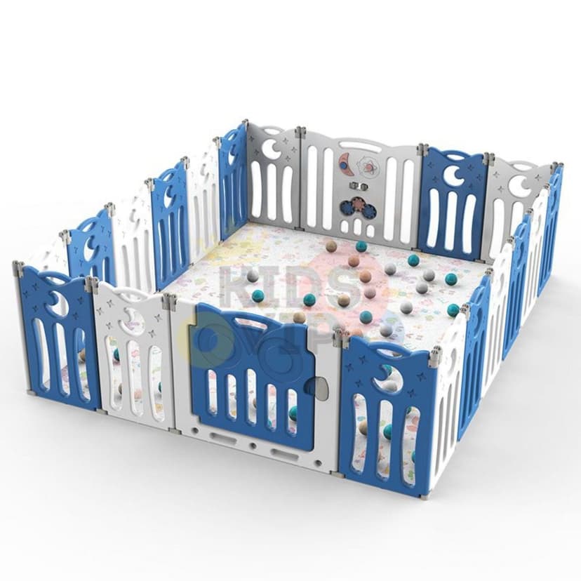 KidsVIP Indoor/outdoor Foldable Playpen With 20 Panels Fence And Safety Toddlers And Infants