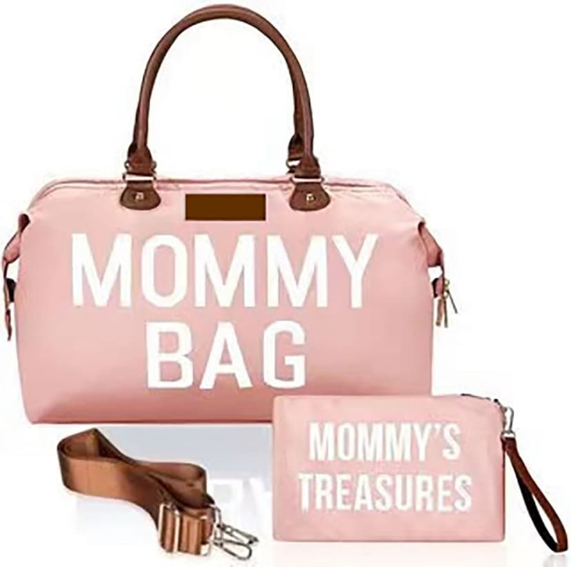 Jinsinto Hospital Mommy Bag Diaper Bag Supplied with 1 Shoulder Strap Pink
