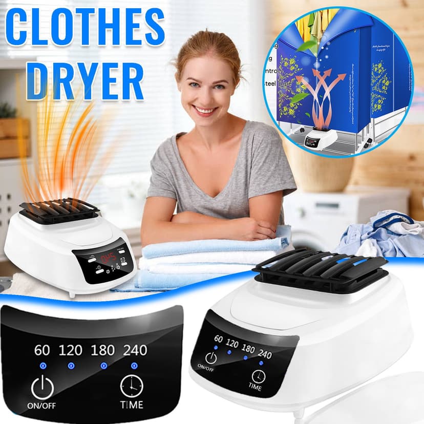 EGNMCR Household Sterilizing Warm Air-Clothes Dryer Clothes Negative Drying Machine clothes dryer