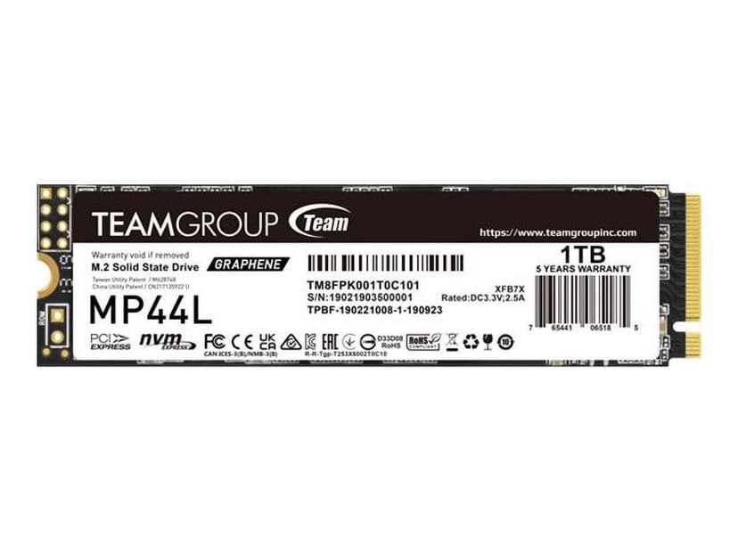Team Group MP44L - SSD - 1 TB - internal - M.2 2280 - PCIe 4.0 x4 (NVMe)