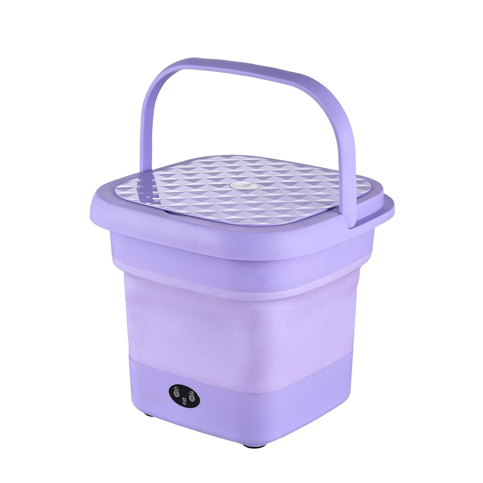 Amdohai Portable Folding Washing Machine for Clothes Socks Underwear Mini Electric Barrel Laundry Cleaning Machines Centrifugal Washer for Travel Dormiotry Office