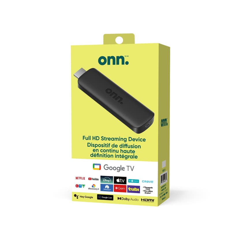Onn. Google TV Full HD Streaming Device