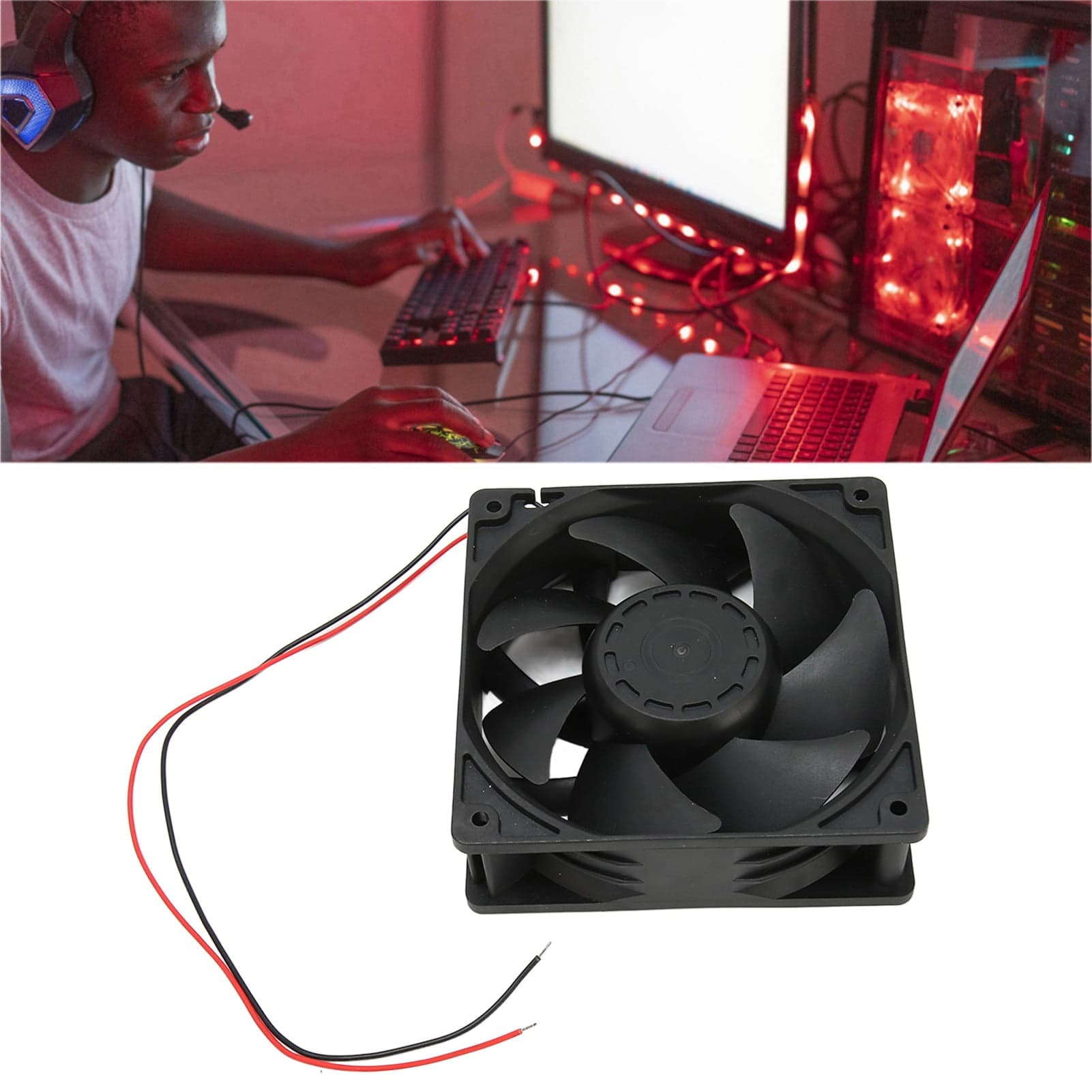 CPU Cooler, 120x120x38mm High Speed Excellent Ventilation CPU Cooling Fan for Miner