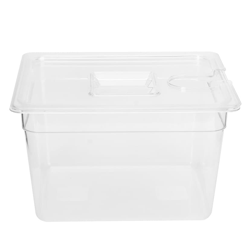 Uadme Outil De Cuisson sous Vide, Récipient sous Vide Pliable à Charnière De 11 L avec Couvercle pour Cuiseur Culinaire De Précision à Circulation sous Vide