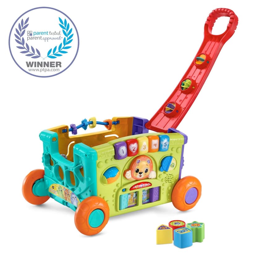 VTech Sort & Discover Activity Wagon - 4 Sides of Play - Baby and Toddler Toy - English Version