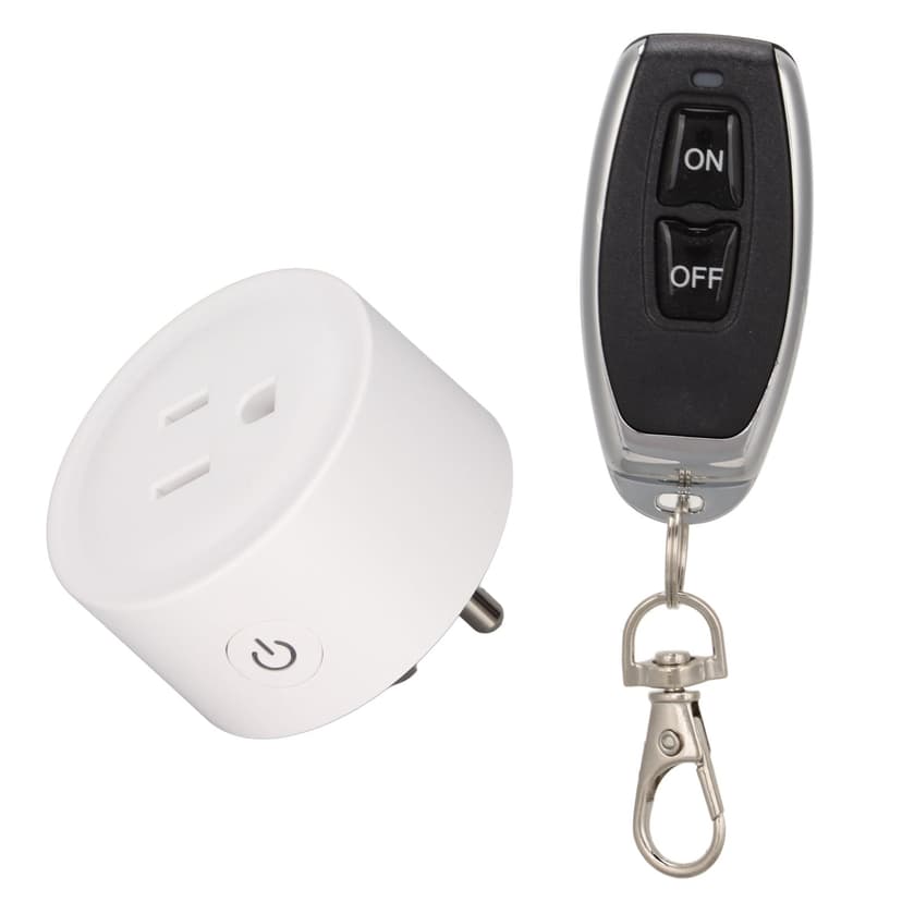 Wireless Remote Control Plug, 433MHz Smart Plug Remote Control Long Service Life Power Switch US Plug 100-240V Safe To Operate For Electrical Equipments