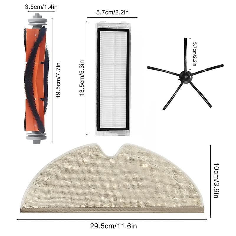 Replacement Main Brush Side Brushes Hepa Filters For Roborock