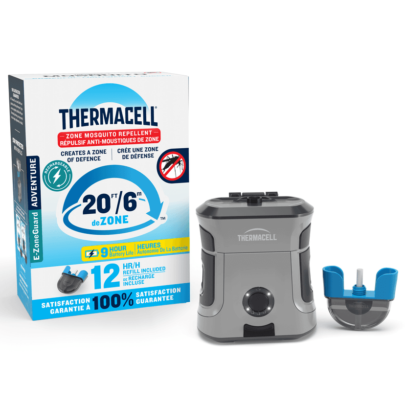 Thermacell E-ZoneGuard Adventure Rechargeable Mosquito Repeller with 12-Hr Refill and 9-Hr Battery