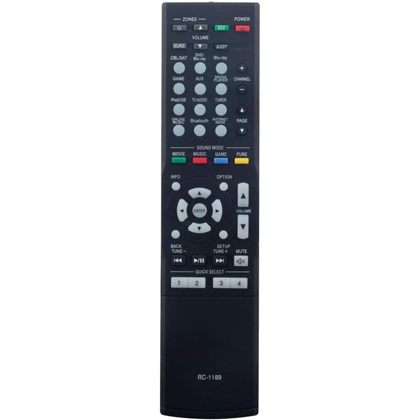 RC-1189 Replacement Remote Control for Denon AV Receiver AVR-S710W AVR-S720W AVR-X1200W AVR-S700W