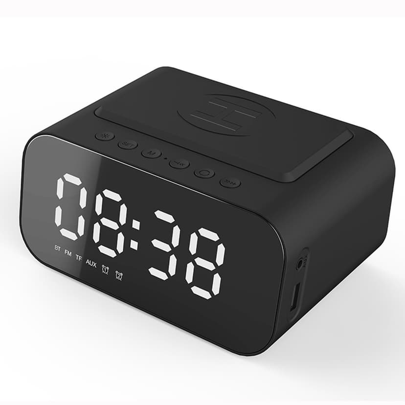 Desktop Speak Wireless BT5.0 Speakers Wireless MP3 Player Support TF AUX In Hands,free with Mic Digital Display , suitable for home security, indoor monitoring, baby care, pet watching & remote sur...