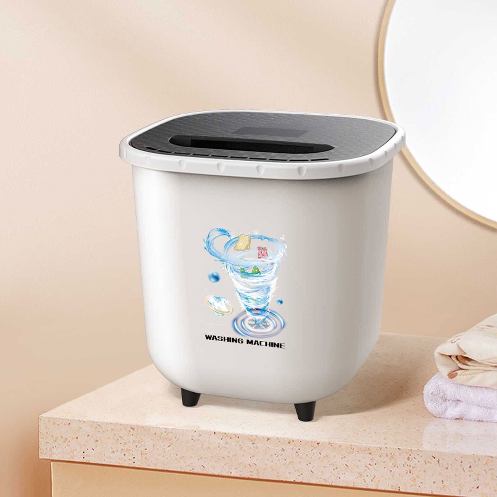 LSLJS Mini Portable Washing Machine, Bucket Washer for Clothes Laundry, Underwear Washing Machine for Camping, RV, Travel, Small Spaces, Washing Machine