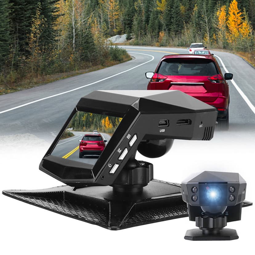 Chmadoxn Center Console Driving Recorder, True 1080P HD Night Vision Dash Camera Loop Recording Sensor, 170° Wide-angle And WDR, 24-hour Parking Monitoring Dash Cam