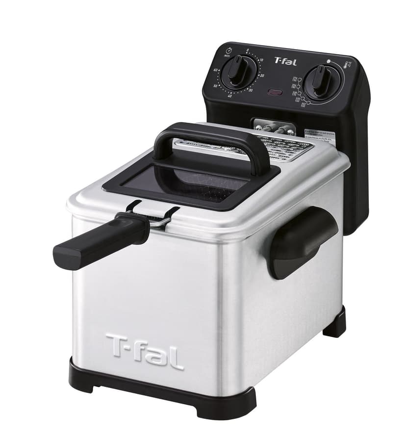 T-fal Family Pro Deep Fryer, 3L / 3.2 Qt, Stainless Steel, Adjustable Temperature, Odor Filter