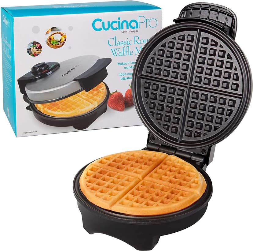 Waffle Maker by Cucina Pro - Non-Stick Waffler Iron with Adjustable Browning Control