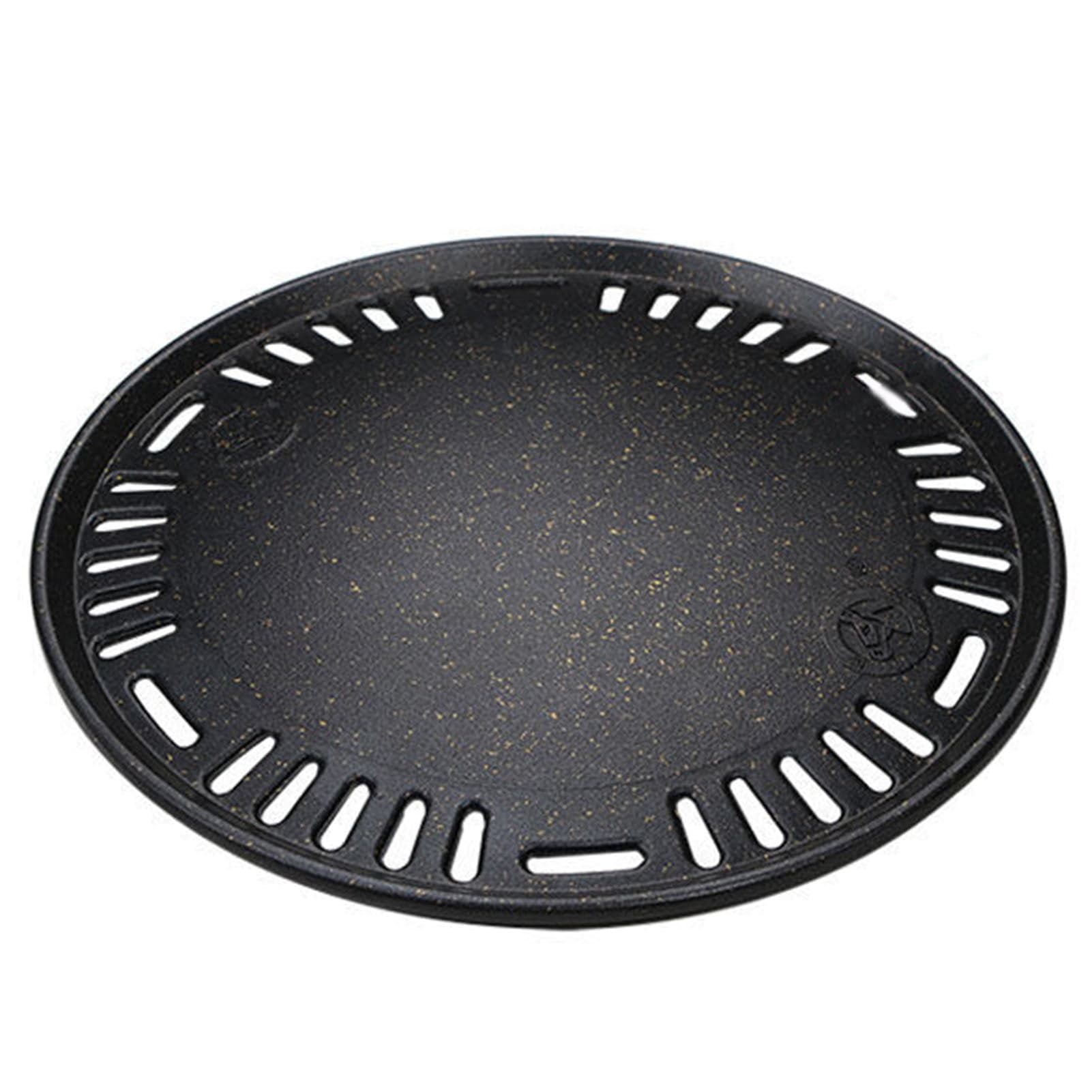Korean BBQ Grill Pan, Round BBQ Grill Pan for Indoor