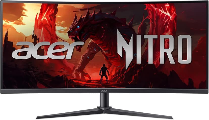 Acer 34" Nitro XZ0 Gaming Monitor - Curved UWQHD| AMD FreeSync Premium| 1ms| Display Port - Excellent Recertified with min 1 Year Acer Manufacturer Warranty
