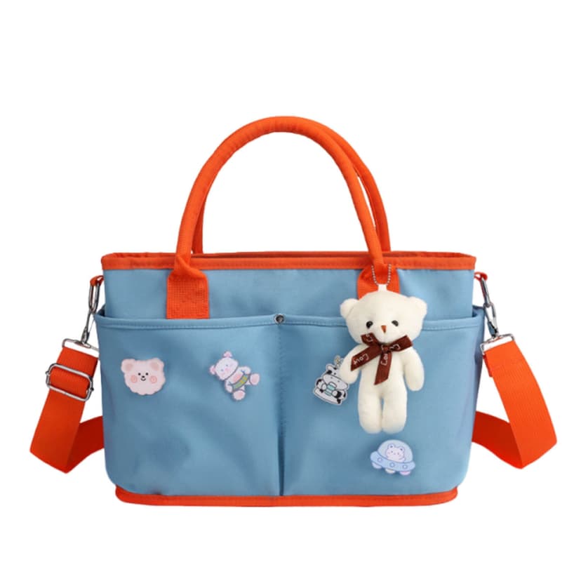 Large Capacity Diaper Bag Backpack with Insulated Bottle Pocket, Stroller Straps, and Water-Resistant Fabric for Travel and Everyday Use