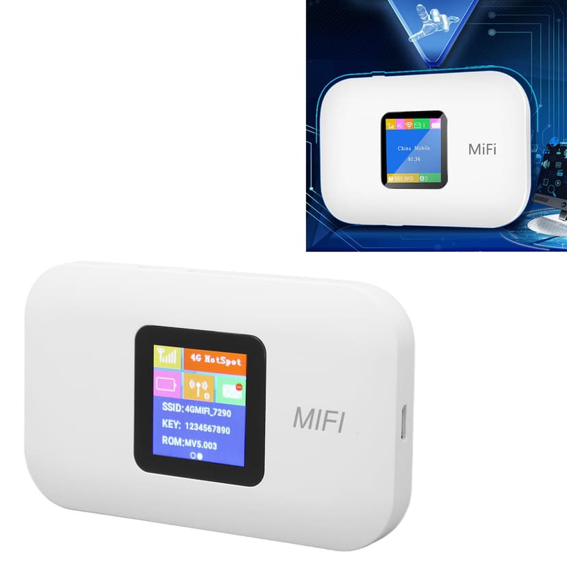 Mobile WiFi Hotspot, Support 10 Users 4G LTE Mobile WiFi Hotspot 3000mAh Battery for Travel