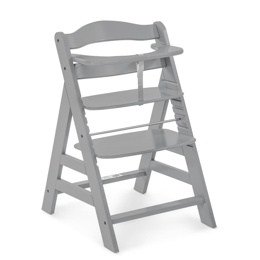 hauck Alpha+ Grow Along Adjustable Wooden Highchair Seat, Beechwood, Grey