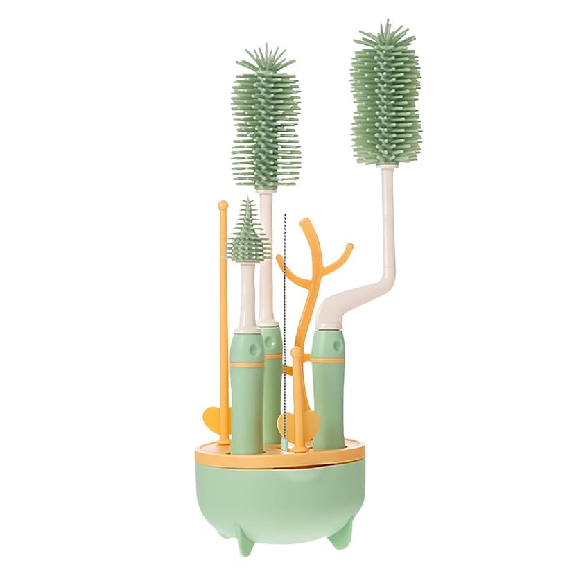 Bottle Nipple Straw Cleaning Brush Kit PP Material Food Grade Deep Clean Set for Baby Feeding Water Bottles