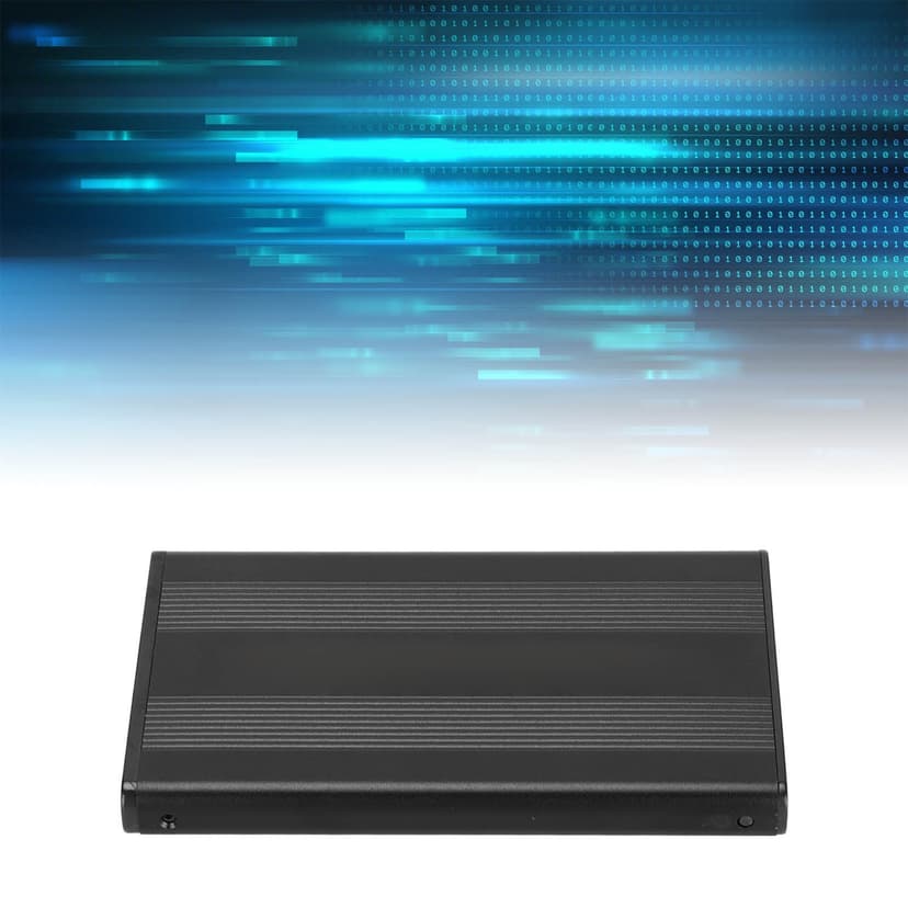 HDD Enclosure, USB2.0 Transmission Aluminum Alloy 2TB Capacity Hard Drive Enclosure for OS X for Vista for Black,Silver,Blue,Red