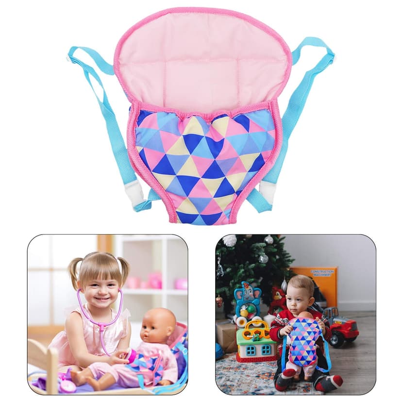 School Backpack Soft People Doll with Take Along Doll Backpack Briefcase Pocket Doll Accessories and Clothing Doll Babies Toys Dolls Accessories Doll Carrying Bag