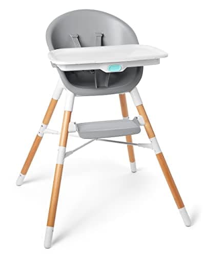 Skip Hop 4 in 1 Convertible High Chair, EON, White