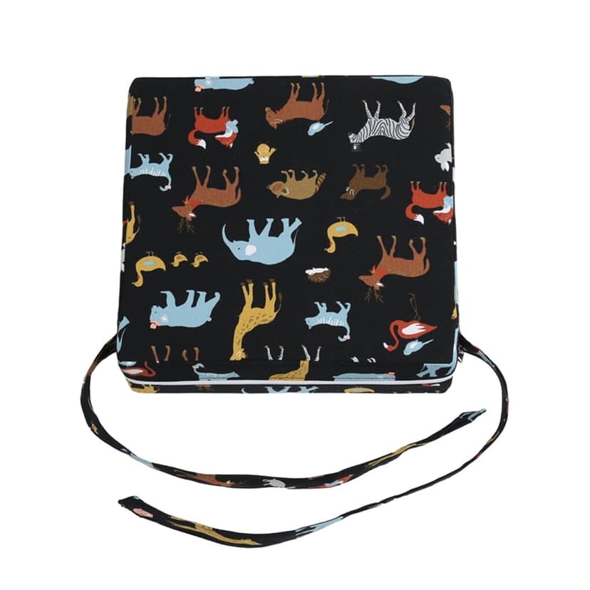 Children Chair Seat Booster Baby Raiser Cushion Removable Soft Removable Comfortable Feeding Table Toddler Highchair Pad Black