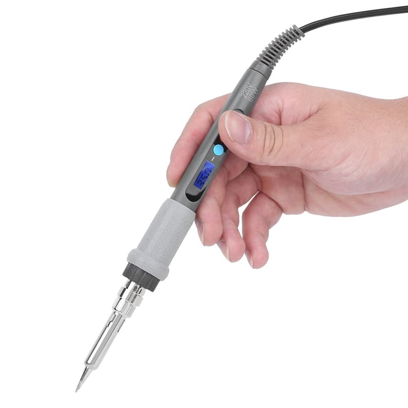 Digital LCD Soldering Station with Fast Heating & Memory Function - 60W Adjustable Temperature (180-480°C) for Electronics & Appliances