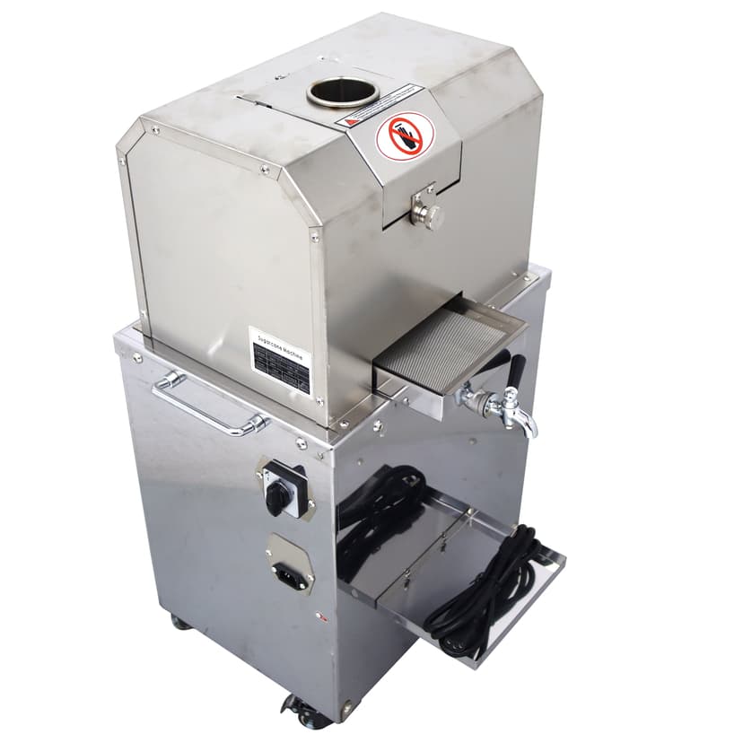 4 Rollers Electric Sugarcane Juicer Sugar Cane Press Juice Machine 110V