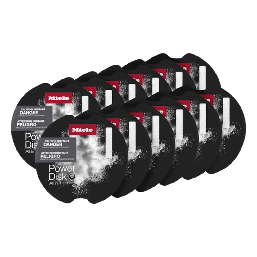 Miele 99997823 PowerDisk Set, Detergent for Dishwashers with AutoDos, Set of 12 Pieces