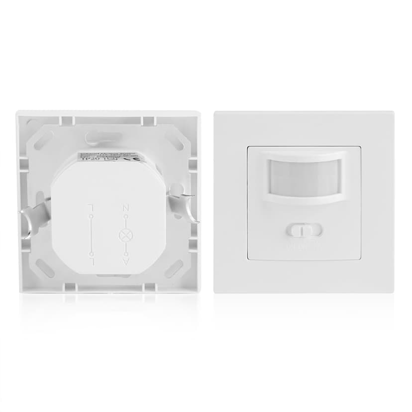 Motion Sensor Switch, AC 110V to 240V Infrared PIR Motion Sensor Recessed Wall Lamp Light Bulb Switch