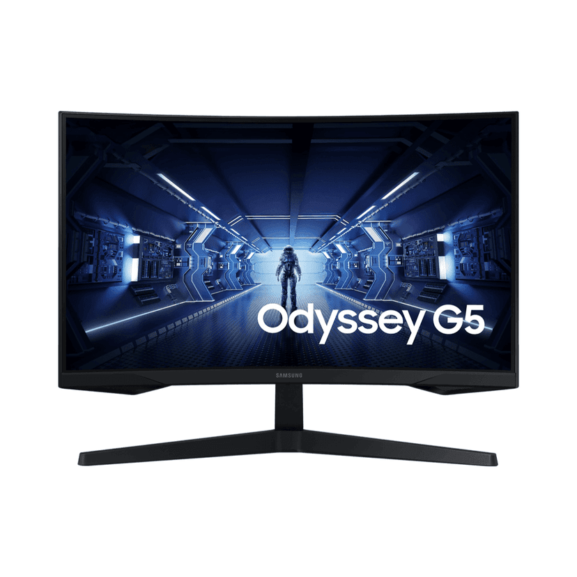 Samsung 27" WQHD Odyssey G5 Gaming Monitor With 1000R Curved Screen LC27G55TQBNXZA