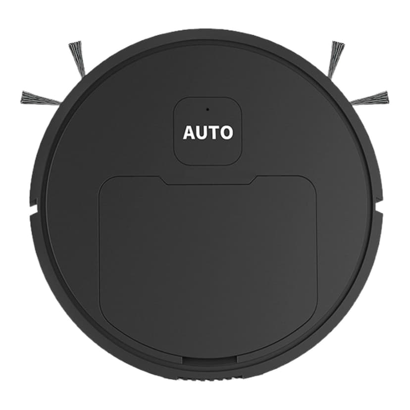 Matoen12 Household Small Robotic Vacuum Strong Suction, 2024 New Mobile Automatic Robot Vacuum Cleaner, Home Appliance Cleaning Machine, 300Pa, 1200mAh Battery Charging, 1PC, Black