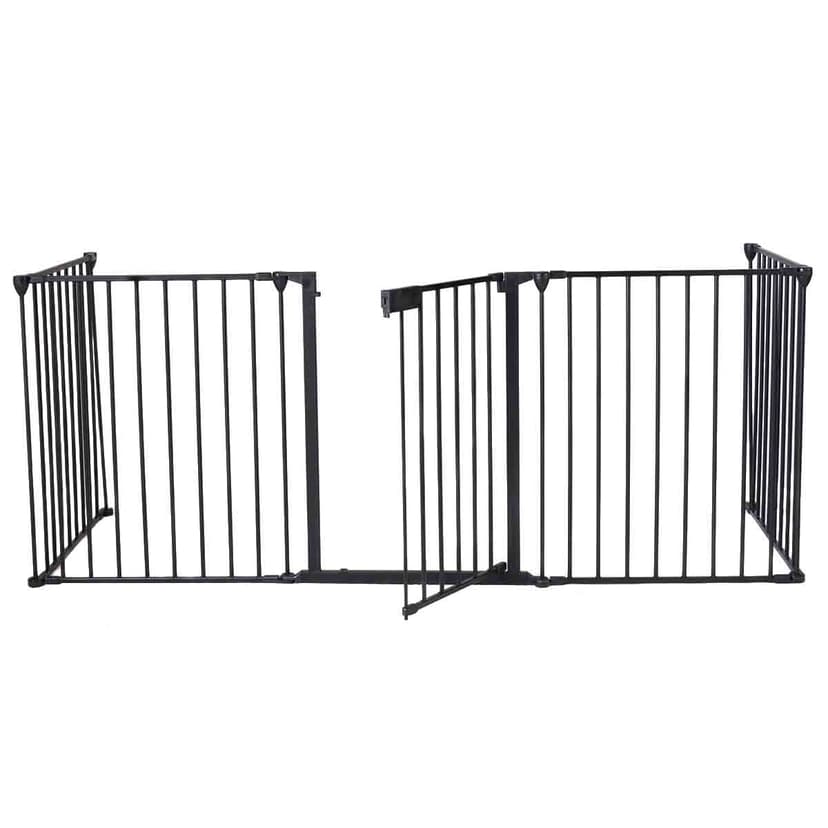 Patiojoy Fireplace Fence Metal Fire Gate Baby Pet Safety Fence Hearth Gate