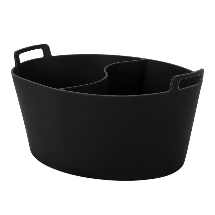 Slow Cooker Liner, Improve Efficiency Silicone Slow Cooker Divider Reusable Dishwasher Safety for Home Black
