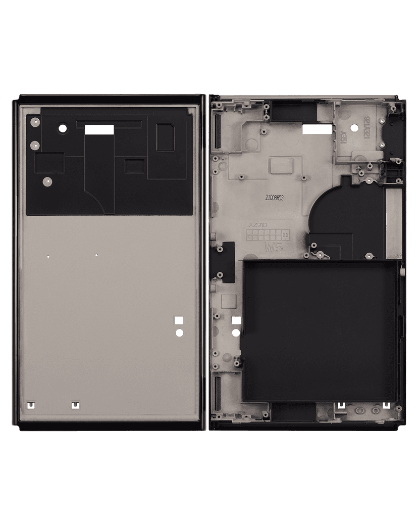 Replacement Mid-Frame Housing Compatible With Nintendo Switch OLED (Black)